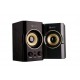 Reproduktor C-Tech SPK-11, 2.0, Wood, Black-Gold, Jack/USB