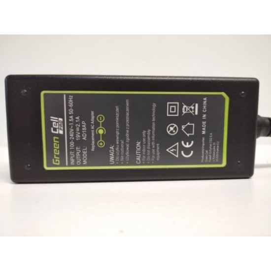 Power adapter Green Cell 40W 3,0 x 1,0mm, 19V Samsung Replacement