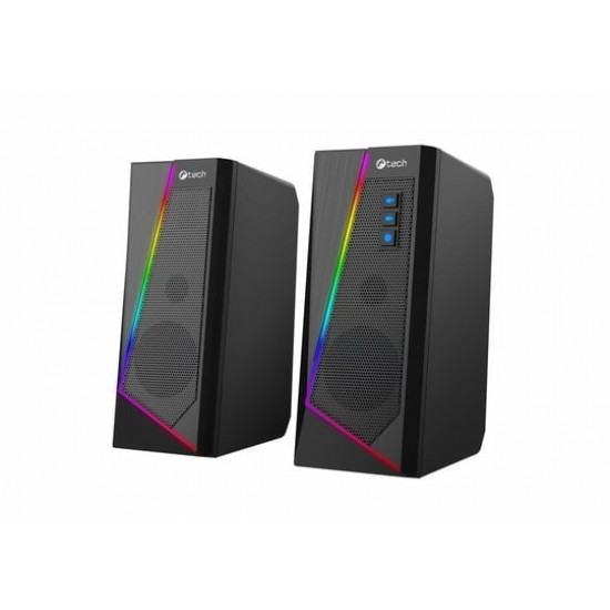 Reproduktor C-Tech SPK-17, 2.0, RGB, black